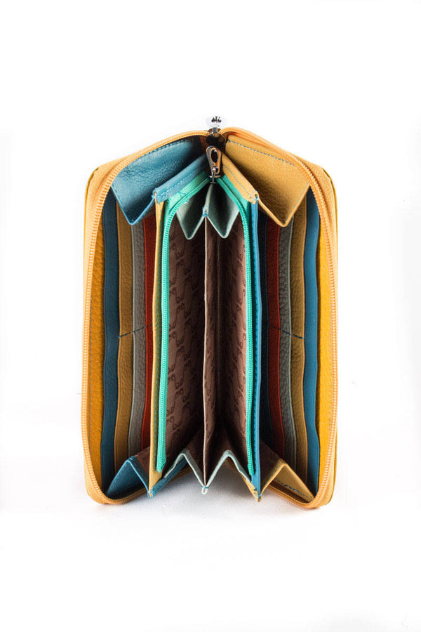 Portafoglio grande zip