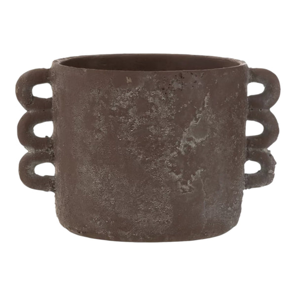 porta vasi ceramica marrone