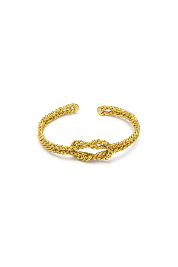 Bracciale aperto corda nodo