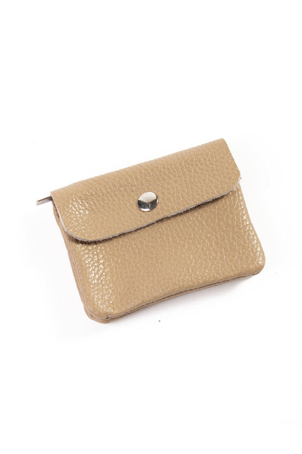 Portaspicci con taschino clip e zip pelle