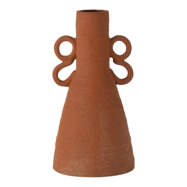 Vaso Design Manico Terracotta