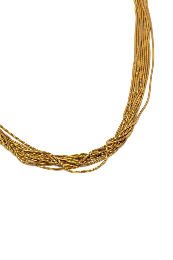 collana multifilo oro