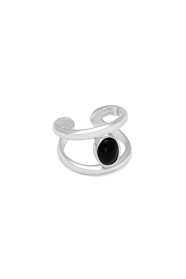 anello regolabile onice nero