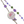 Collana rosa decoupage