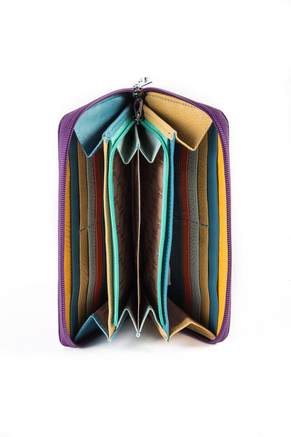 Portafoglio grande zip
