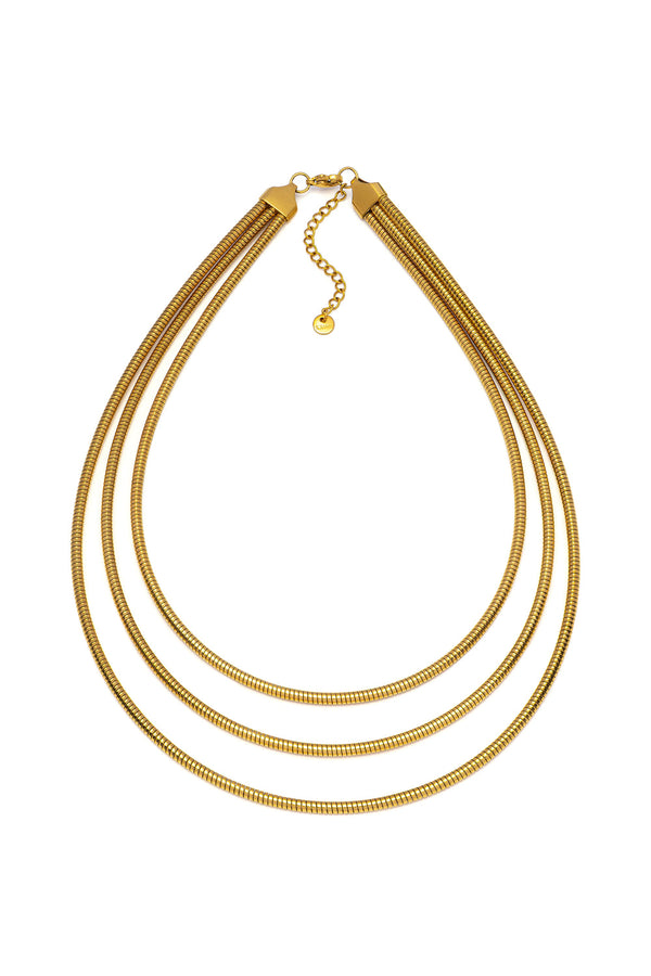 collana 3 catene snake