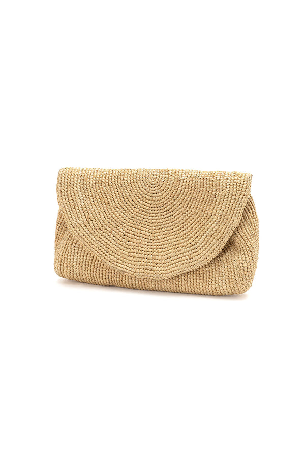 Pochette Rafia Mezzaluna.