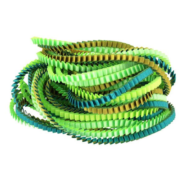 Collana plissettata lunga