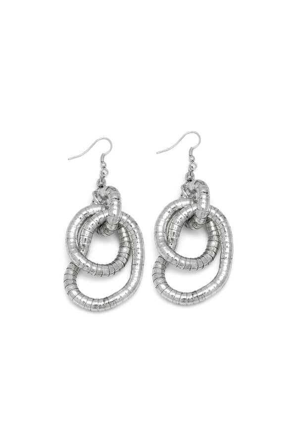 Orecchini intreccio serpente