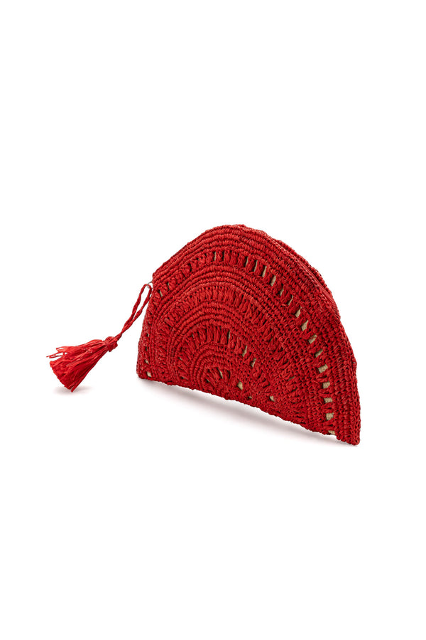 pochette rafia ventaglio