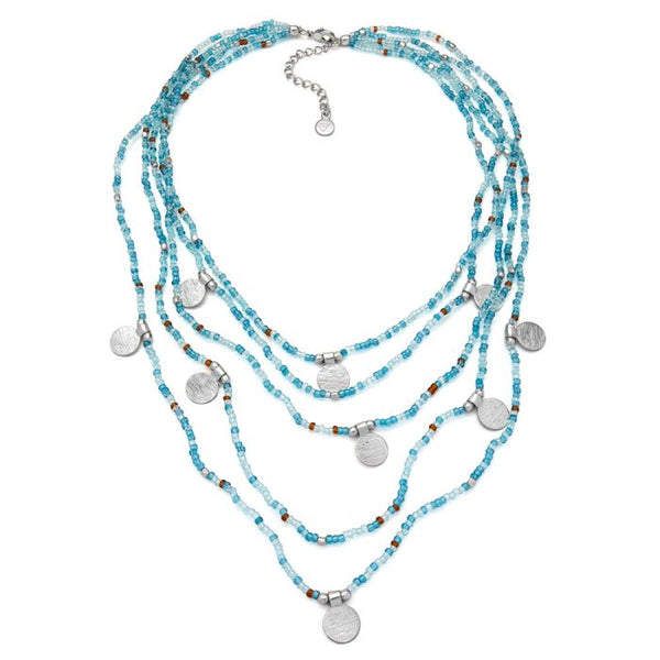 Collana multifili monete