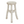 Sgabello Ibiza Rotondo Legno White Wash