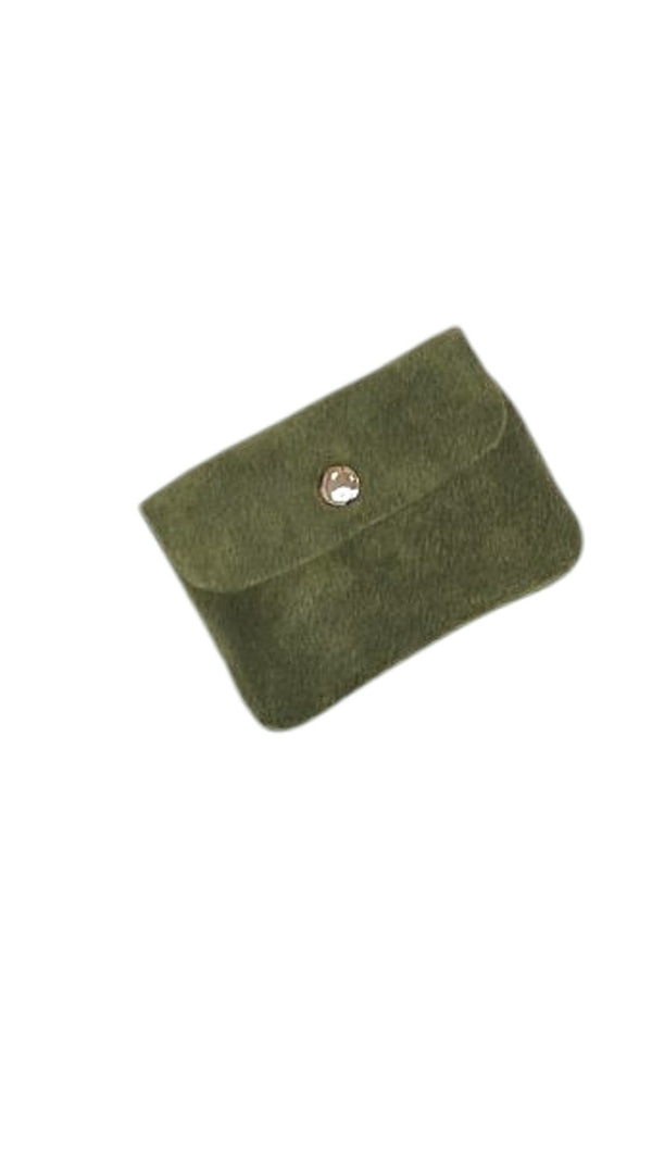 Portaspicci in  pelle scamosciato con taschino