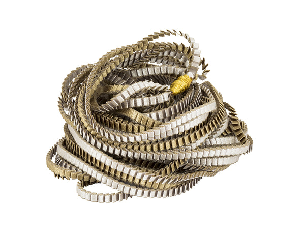 Collana plissettata lunga