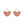 Orecchini cuore frange