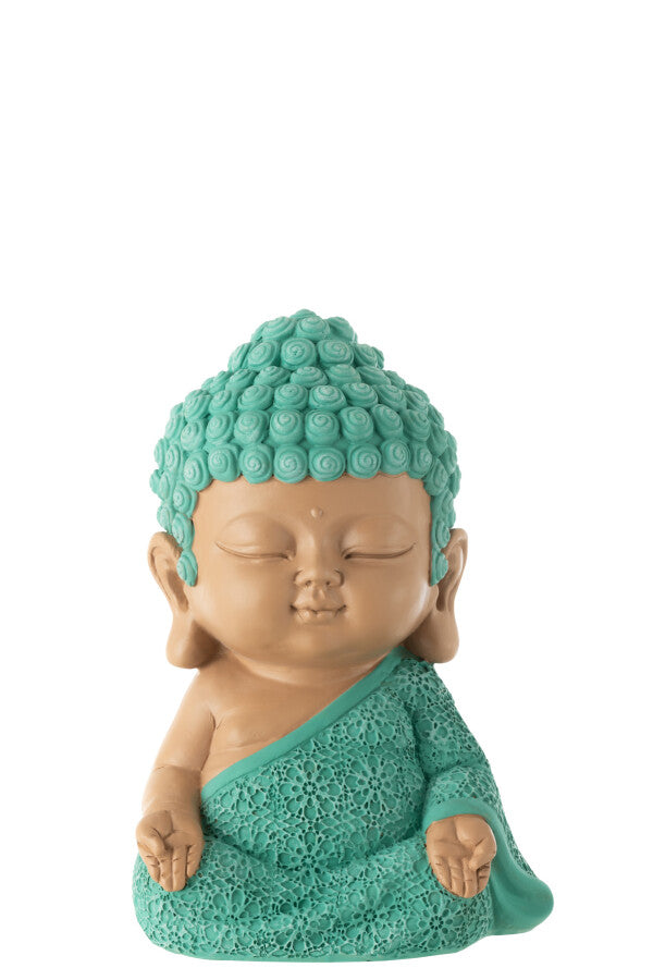 Monaco zen seduto turchese