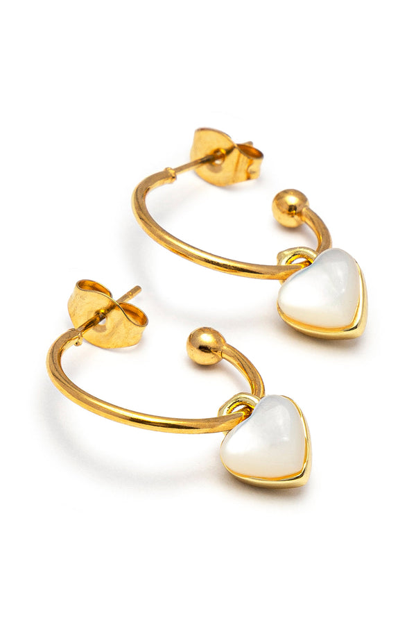 Orecchini c hoop cuore