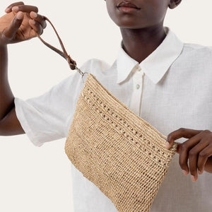 Pochette rafia uncinetto