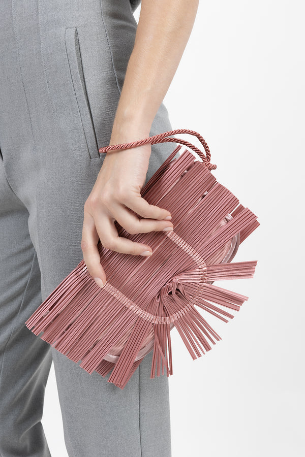 pochette ventaglio plissettate