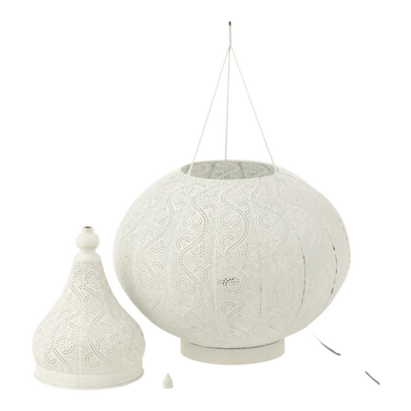 Lampada Aladin Metallo Bianco Small
