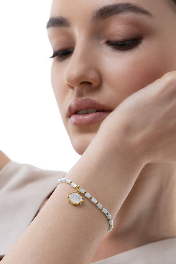 Bracciale elastico conchiglia
