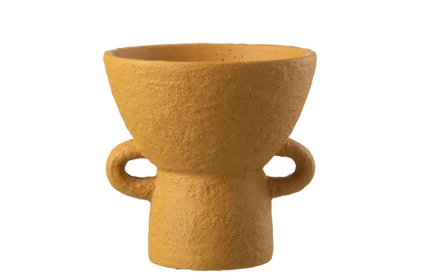 vaso ceramica ocra
