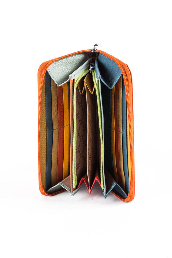 Portafoglio grande zip