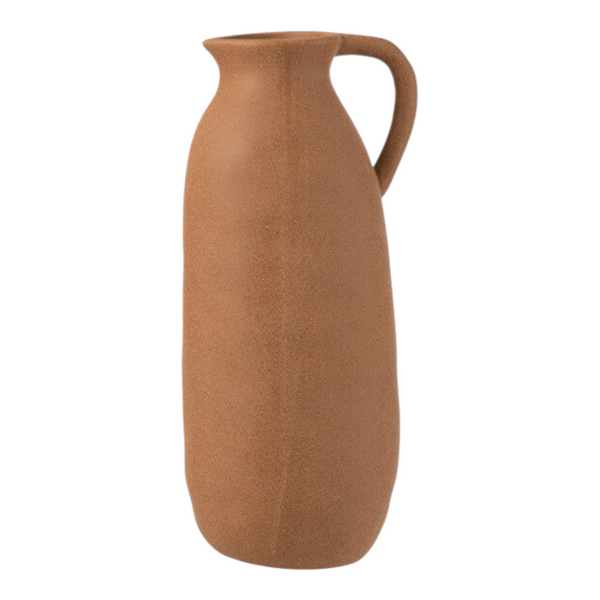 Vaso alto manico ceramica terra