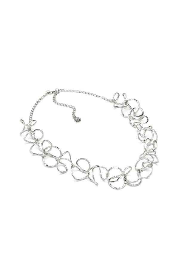 Collana curve silver