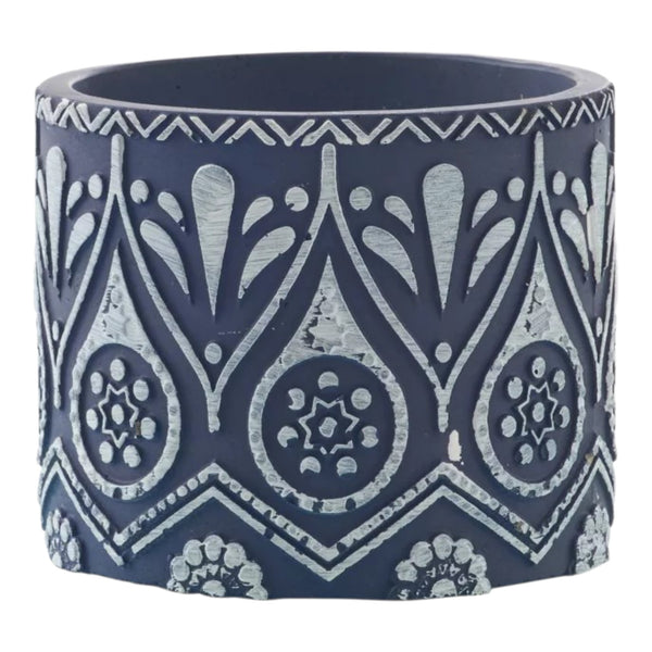 candela terracotta blu bianco small