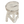 Sgabello Ibiza Rotondo Legno White Wash