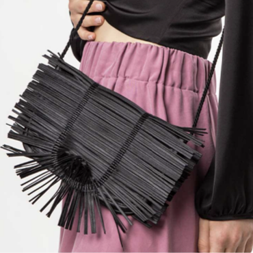 pochette ventaglio plissettate