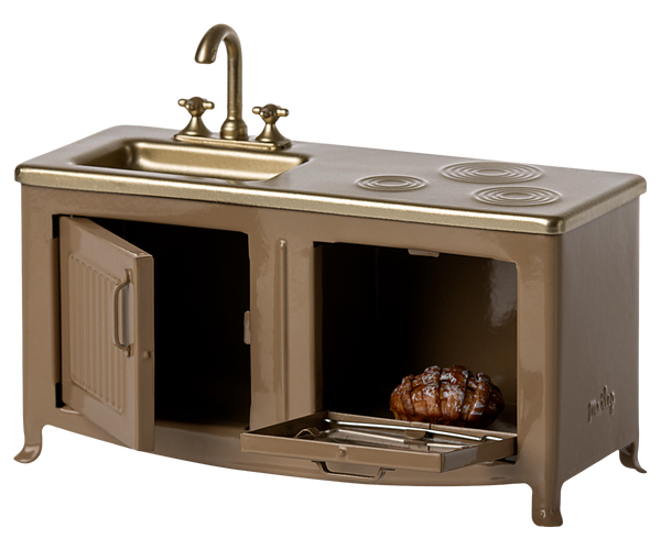Cucina topo marrone chiaro