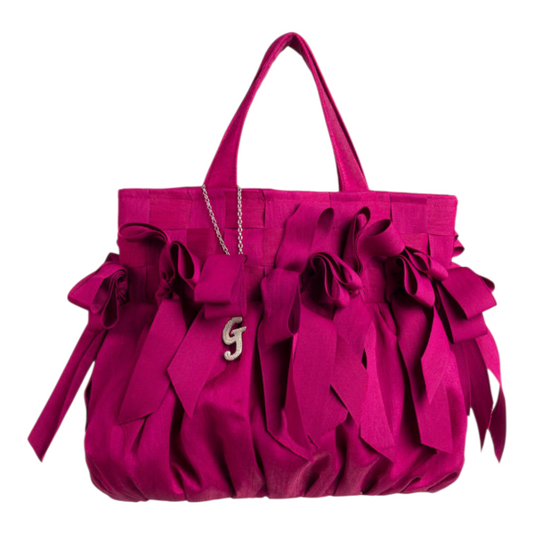 Borsa grande in viscosa shantung effetto seta