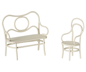 Set tavolo caffè bianco
