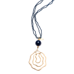 COLLANA LUNGA FIORI E CUORI