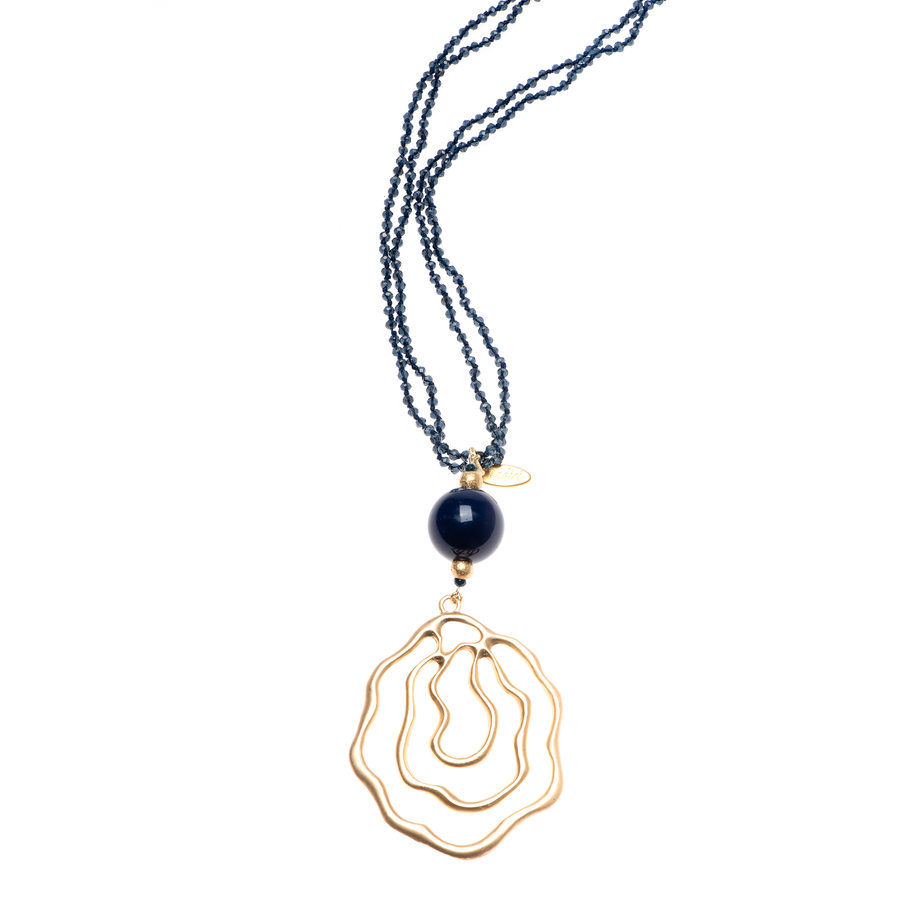 COLLANA LUNGA FIORI E CUORI
