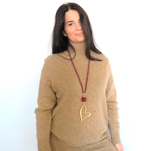 COLLANA LUNGA FIORI E CUORI