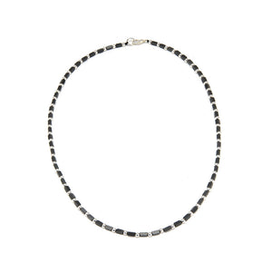 COLLANA CILINDRI PICCOLI SFERE